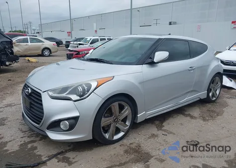 2013 Hyundai Veloster Turbo W/Blue from USA, damaged, VIN KMHTC6AE2DU122273